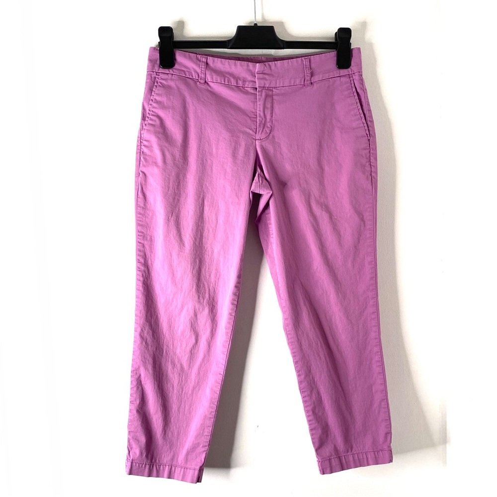 Kut from the Kloth Violet Cropped Trouser Stretch Cotton Pants Tailored Casual